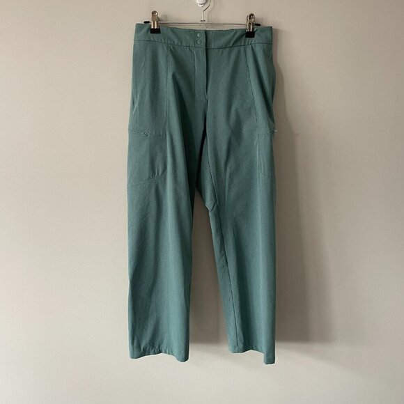Lululemon 2021 Ventlight Cargo Mid Rise Crop 26" Pants Tidewater Teal Green 4 - Picture 2 of 11